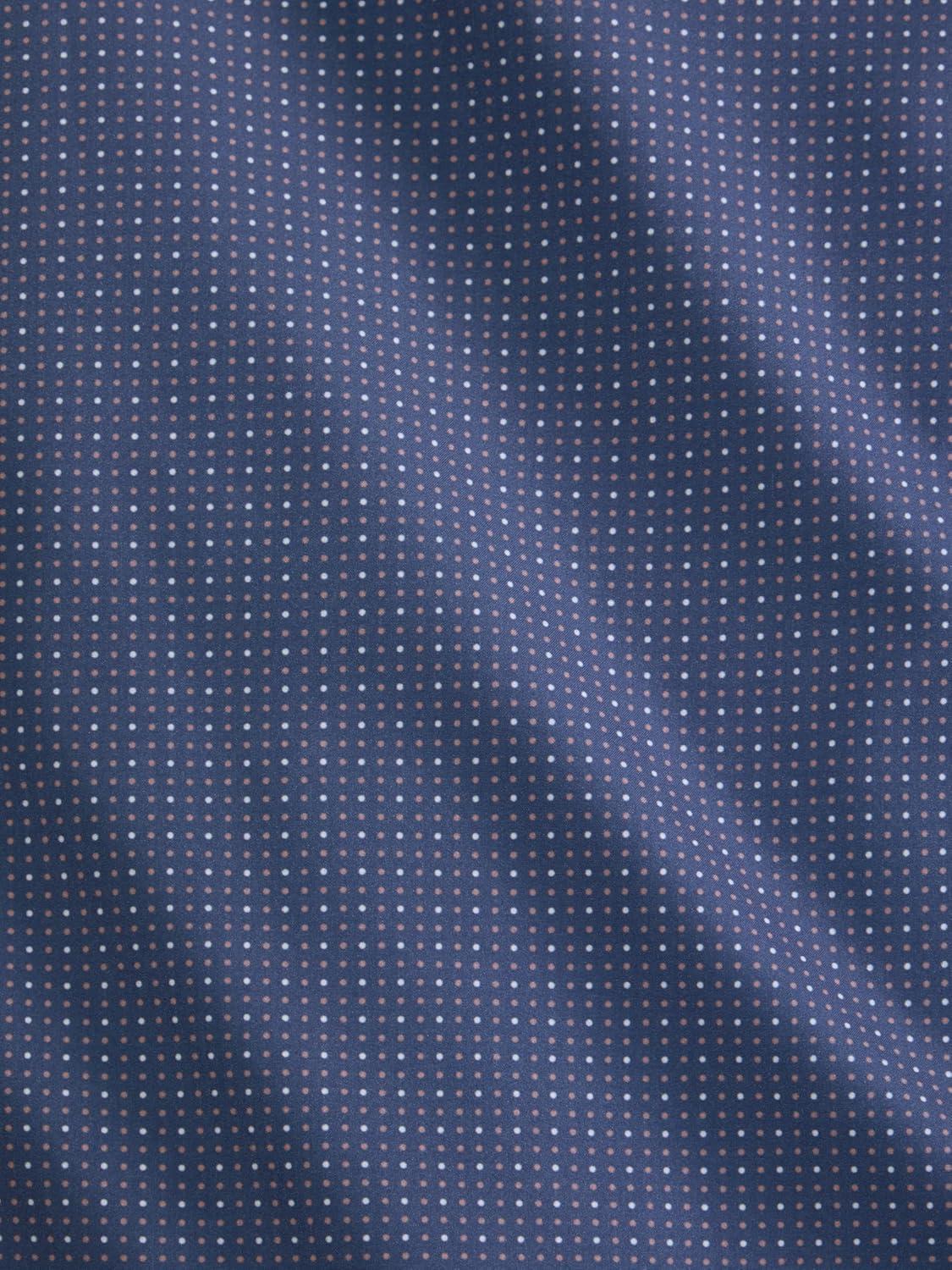 imageVan Heusen Mens AllWay Performance Stretch Long Sleeve Button Up Shirt Slim Fit Regular Length Quick DryCoastal Dot Print