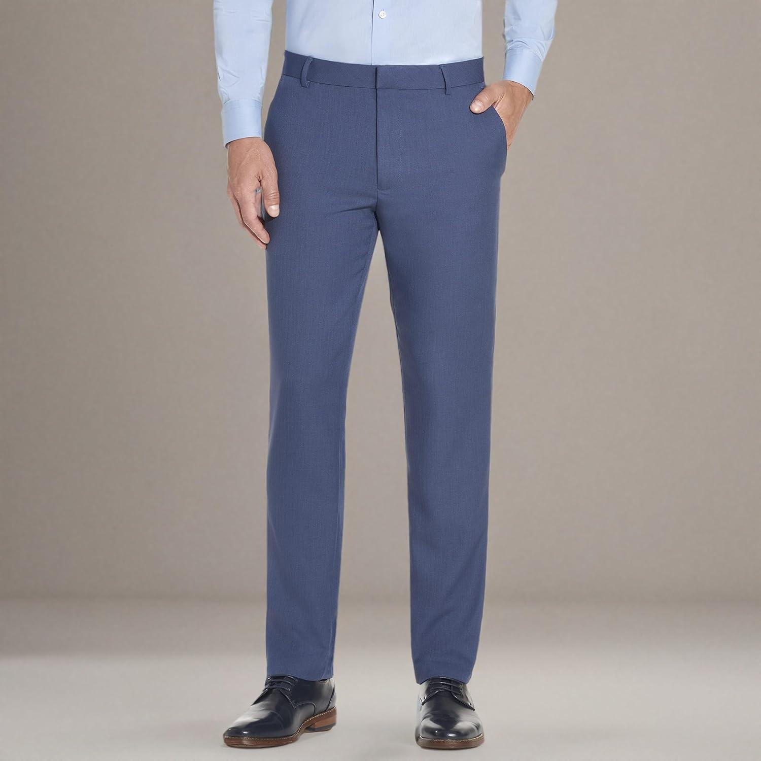 imageVan Heusen Mens Big and Tall Traveler Stretch Flat Front Dress PantAsh Navy