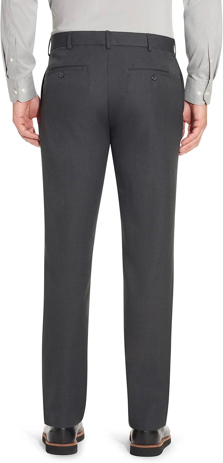 imageVan Heusen Mens Big and Tall Traveler Stretch Flat Front Dress PantCharcoal