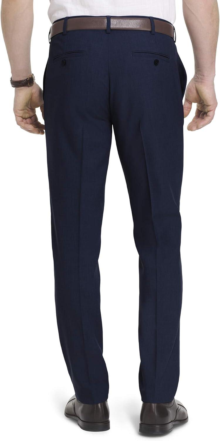 imageVan Heusen Mens Big and Tall Traveler Stretch Flat Front Dress PantIndigo Blue