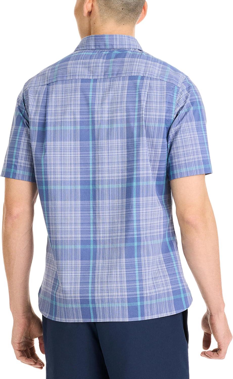 imageVan Heusen Mens Essential Woven Short Sleeve Button UpGrey Blue