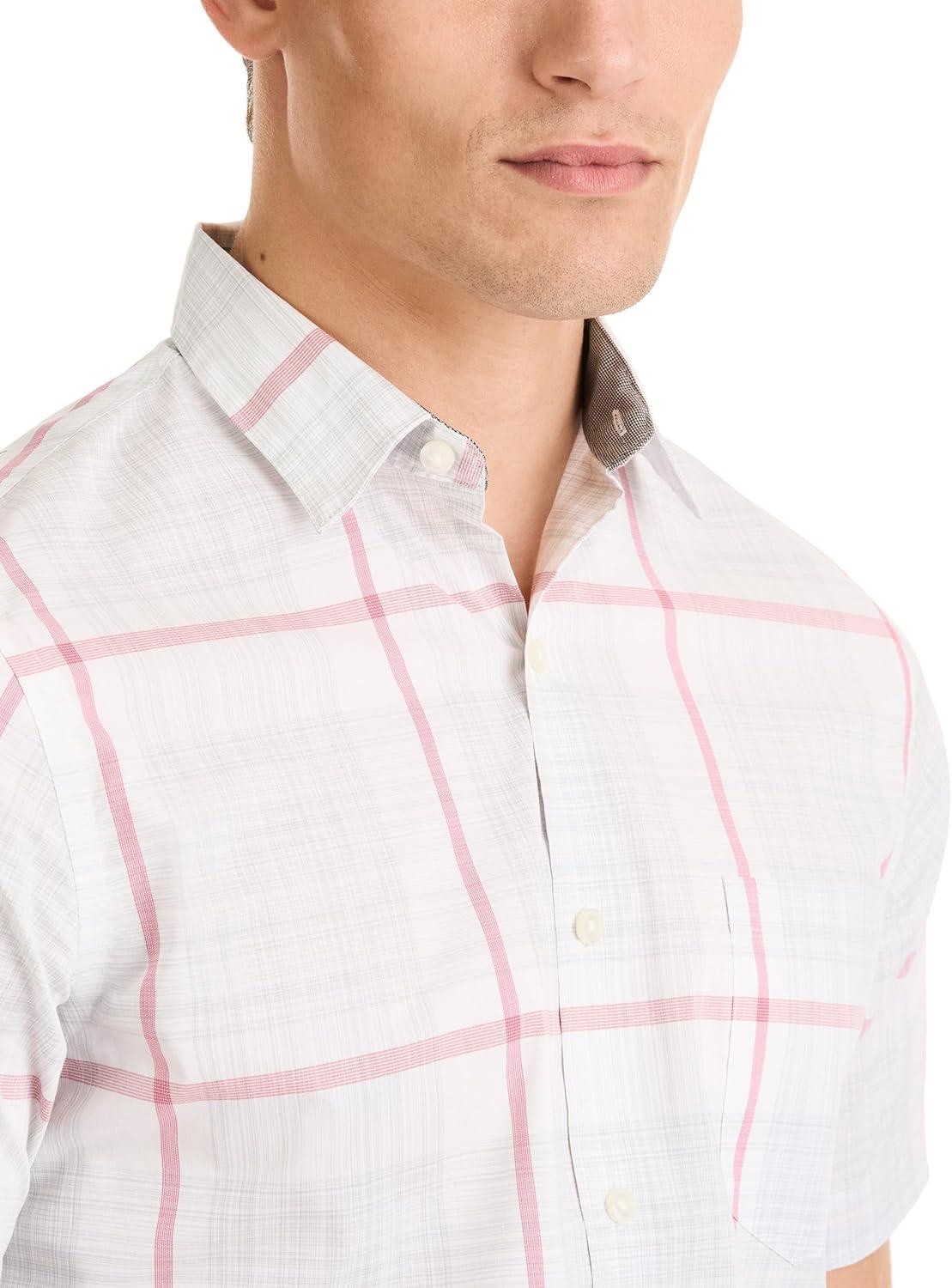 imageVan Heusen Mens Essential Woven Short Sleeve Button UpHigh Rise