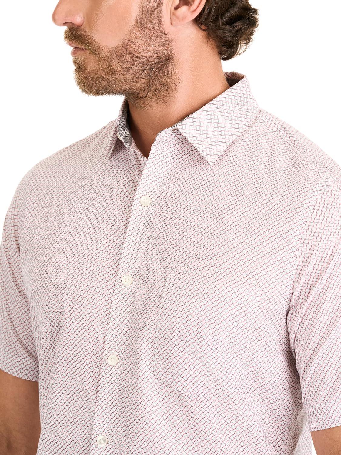 imageVan Heusen Mens Essential Woven Short Sleeve Button UpPink Nectar