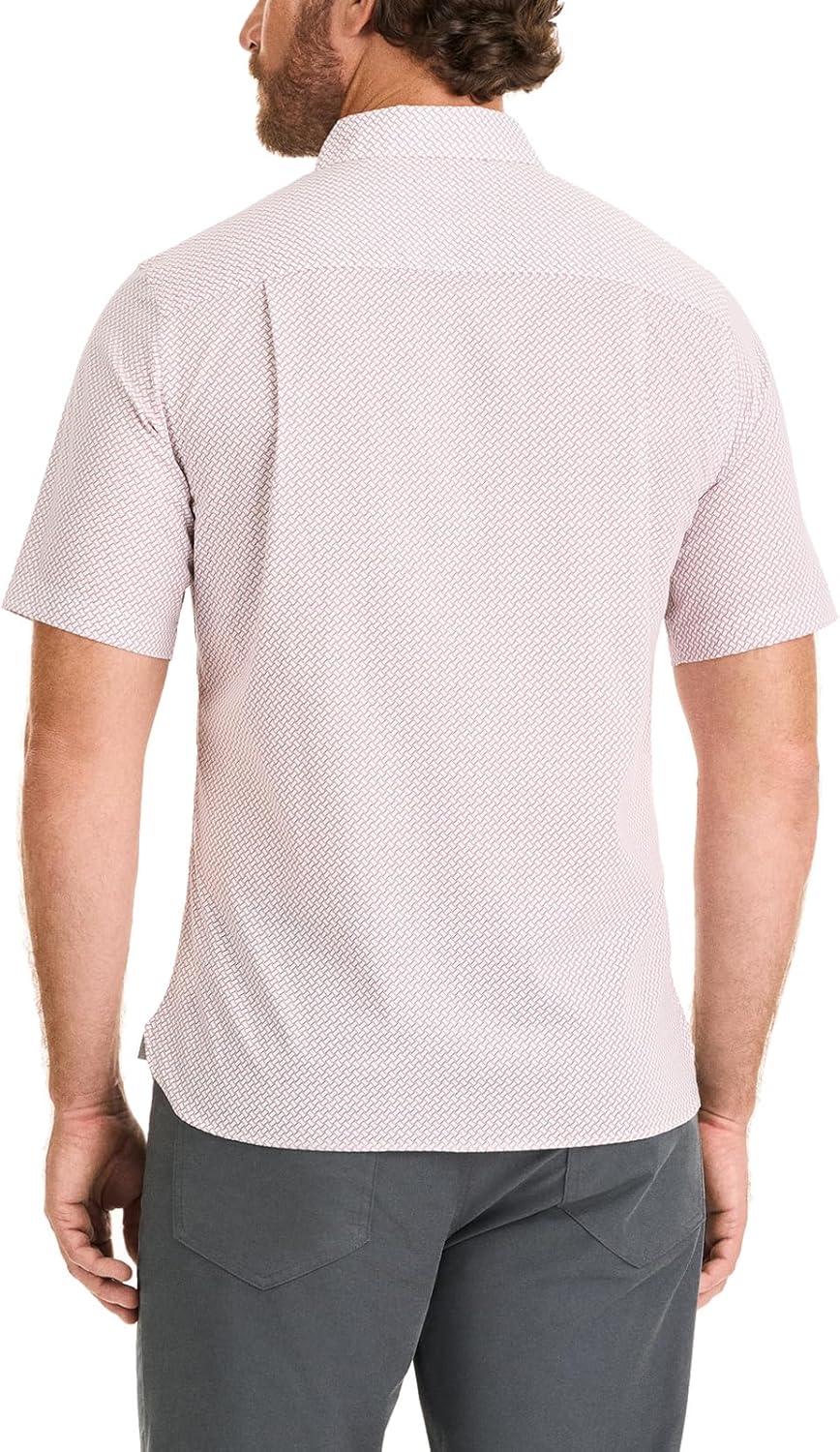 imageVan Heusen Mens Essential Woven Short Sleeve Button UpPink Nectar