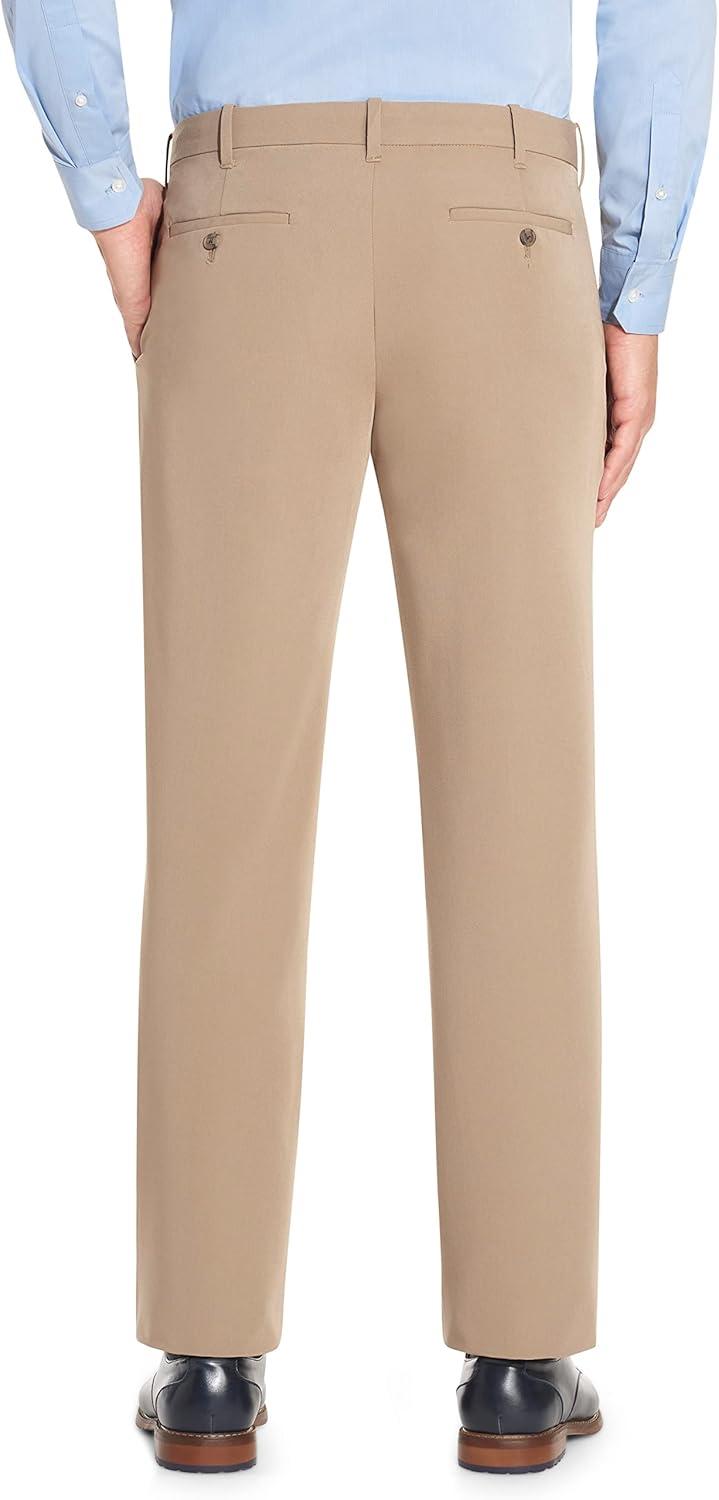 imageVan Heusen Mens Flex Flat Front Straight Fit PantKhaki
