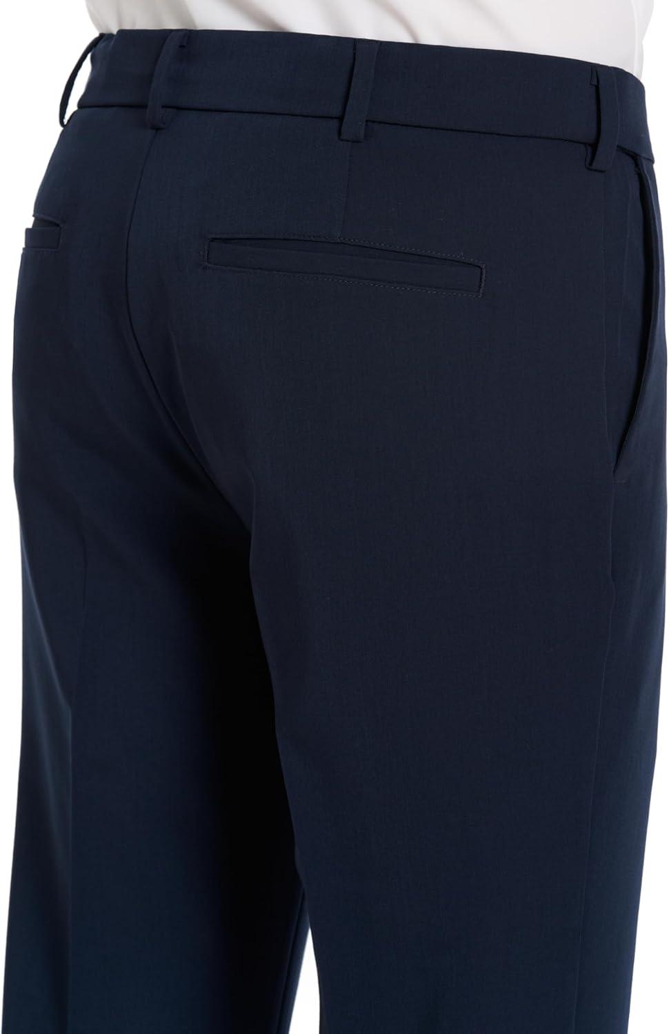 imageVan Heusen Mens Flex Flat Front Straight Fit PantNavy Soft Lux