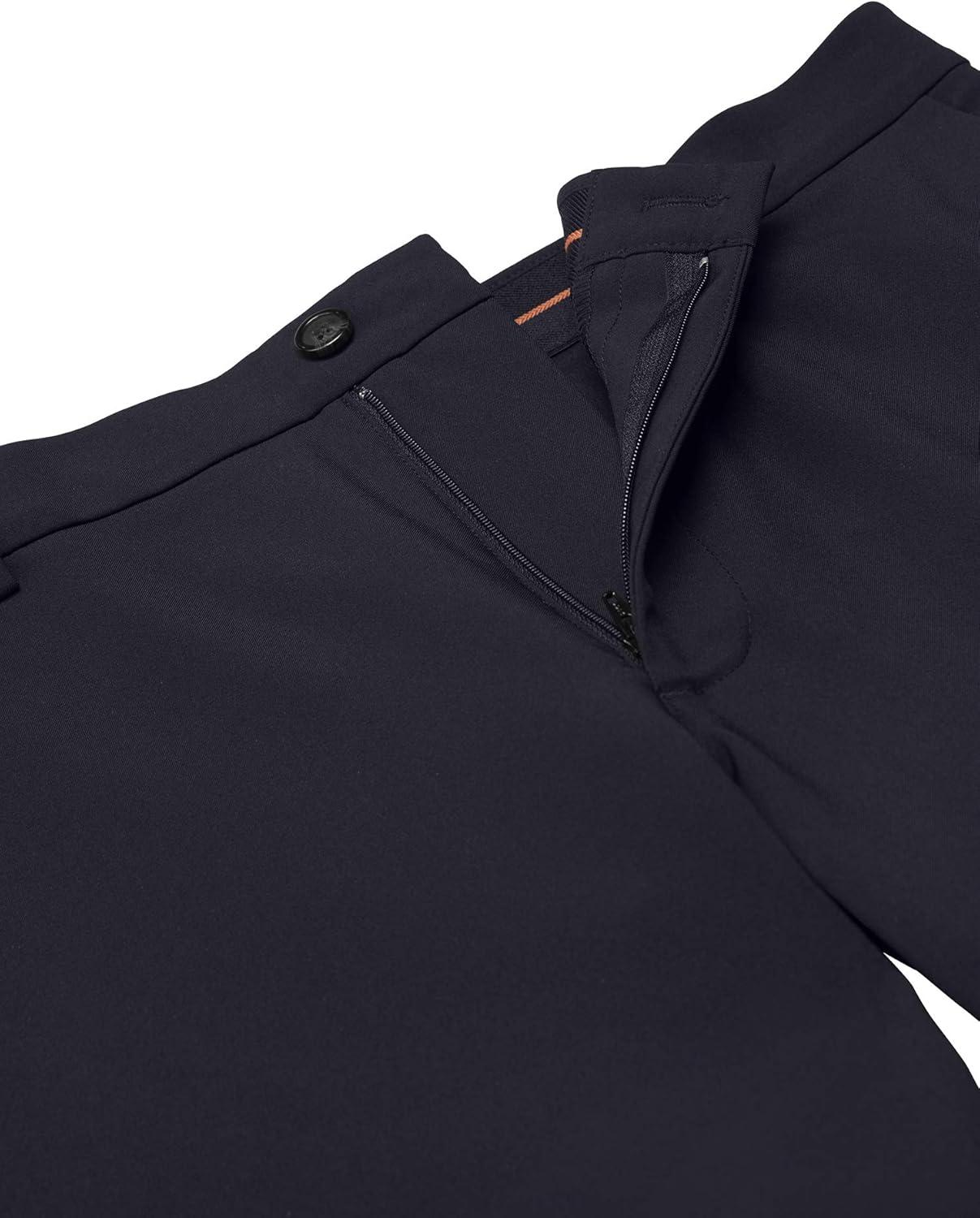 imageVan Heusen Mens Flex Flat Front Straight Fit PantSea Navy