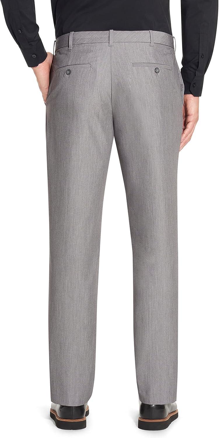 imageVan Heusen Mens Flex Flat Front Straight Fit PantSilver Grey