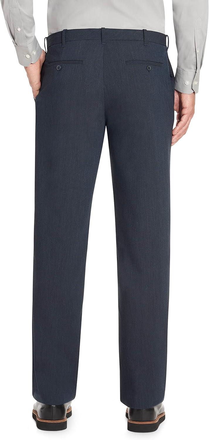 imageVan Heusen Mens Flex Flat Front Straight Fit PantSlate Blue