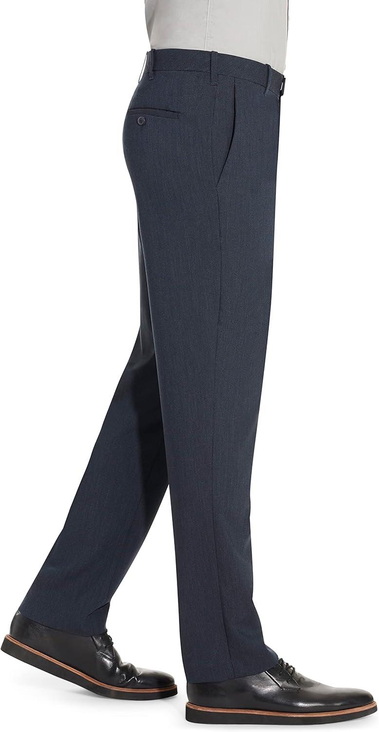 imageVan Heusen Mens Flex Flat Front Straight Fit PantSlate Blue