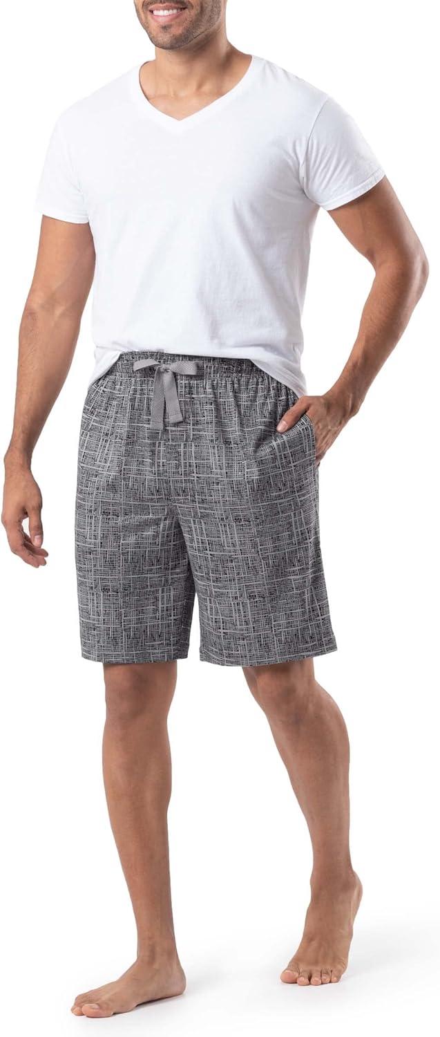 imageVan Heusen Mens Jersey Knit Sleep ShortsGrey