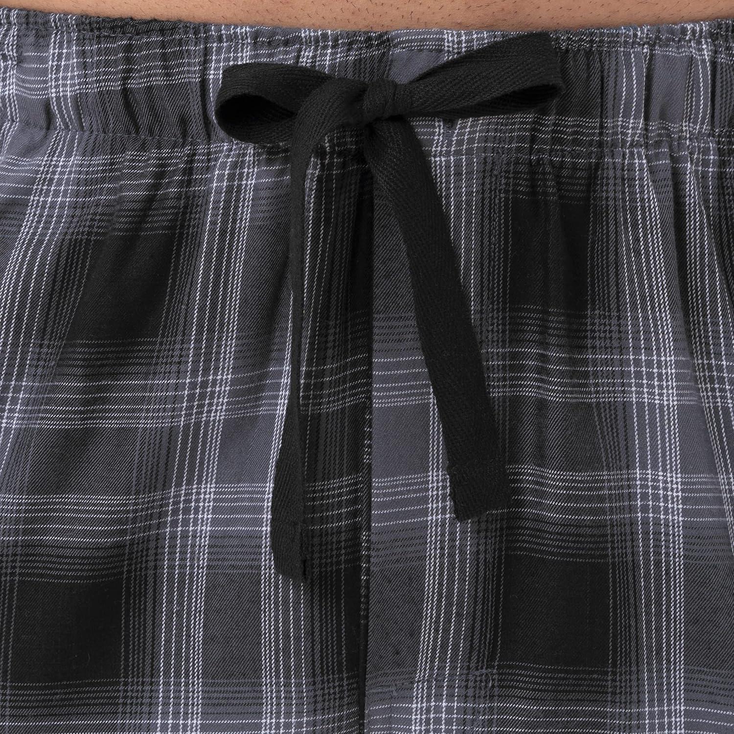 imageVan Heusen Mens Polyrayon Yarndye Woven Sleep Pajama PantBlack Plaid