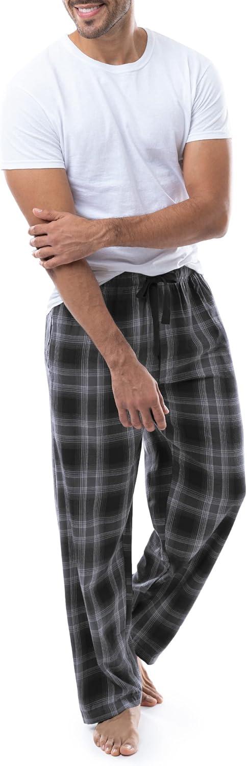 imageVan Heusen Mens Polyrayon Yarndye Woven Sleep Pajama PantBlack Plaid