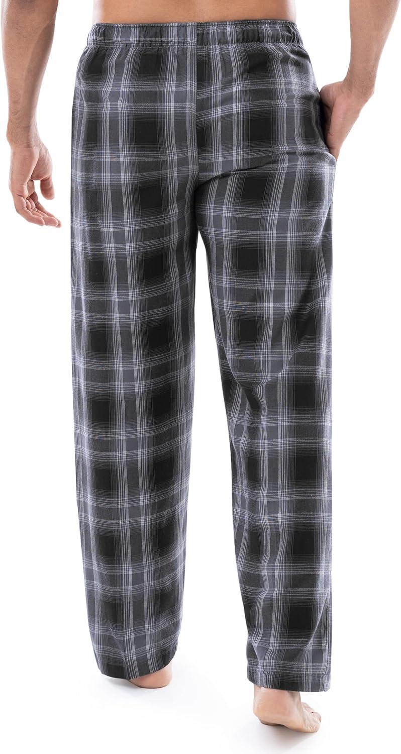 imageVan Heusen Mens Polyrayon Yarndye Woven Sleep Pajama PantBlack Plaid