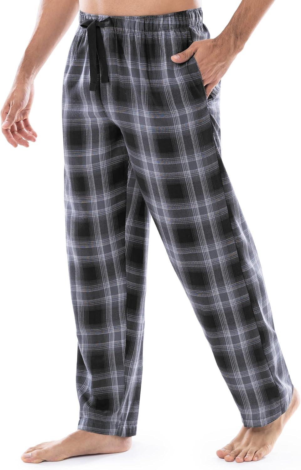 imageVan Heusen Mens Polyrayon Yarndye Woven Sleep Pajama PantBlack Plaid