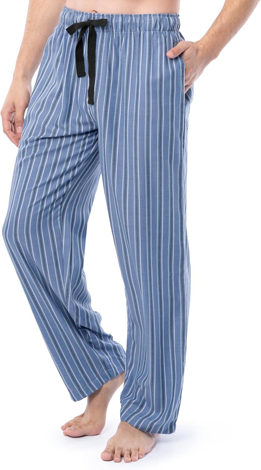 imageVan Heusen Mens Polyrayon Yarndye Woven Sleep Pajama PantBlue Stripe