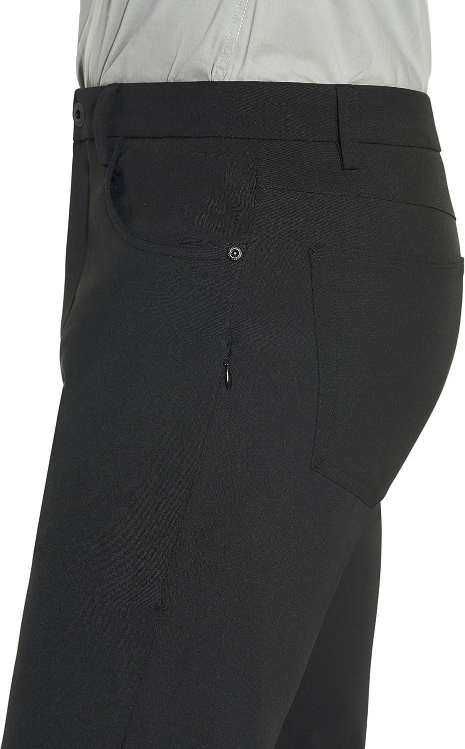 imageVan Heusen Mens Slim Fit Flex 4Way Stretch Tech PantBusiness Casual PantsBlack
