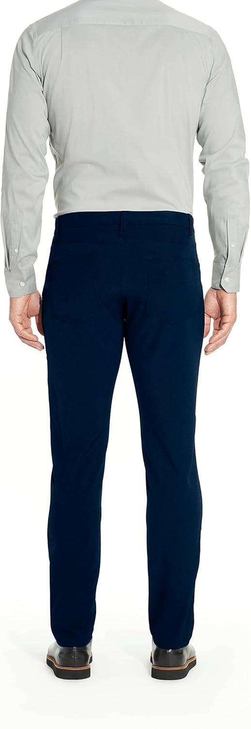 imageVan Heusen Mens Slim Fit Flex 4Way Stretch Tech PantBusiness Casual PantsNavy Blazer