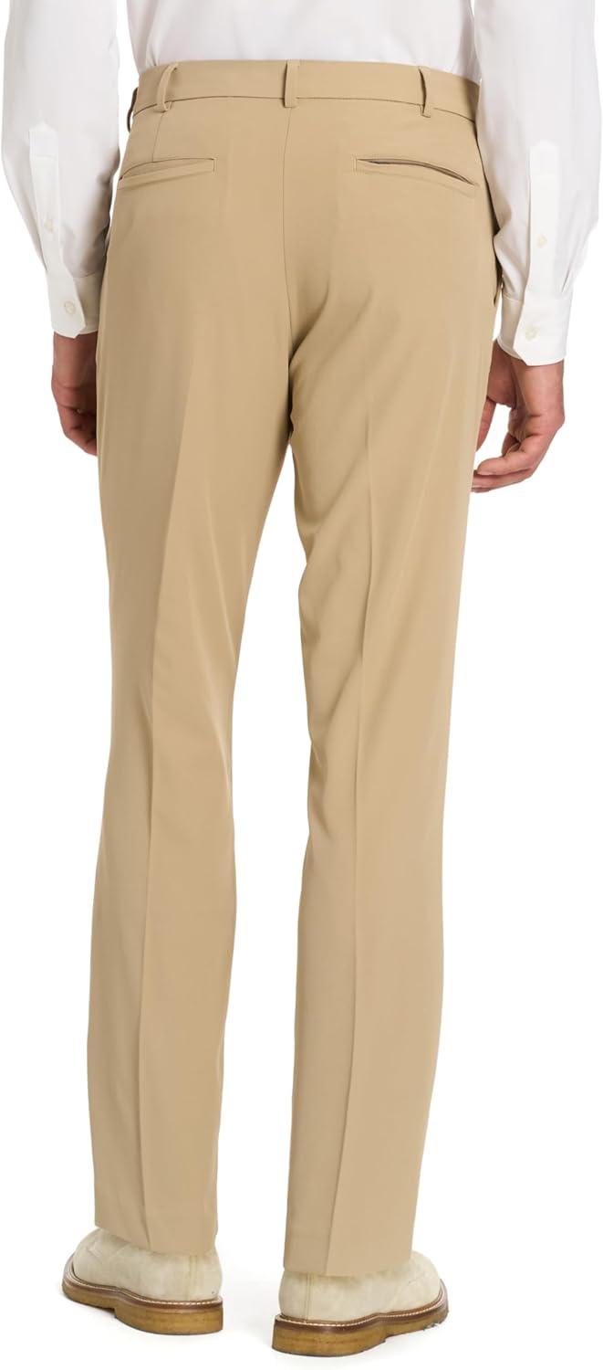 imageVan Heusen Mens Stain Shield Stretch Slim Fit Flat Front Dress PantCedarwood Khaki