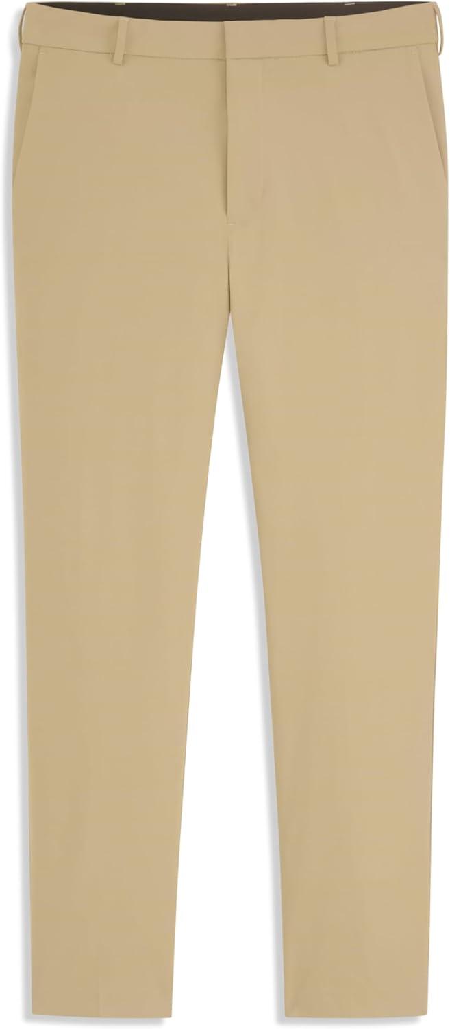 imageVan Heusen Mens Stain Shield Stretch Slim Fit Flat Front Dress PantCedarwood Khaki