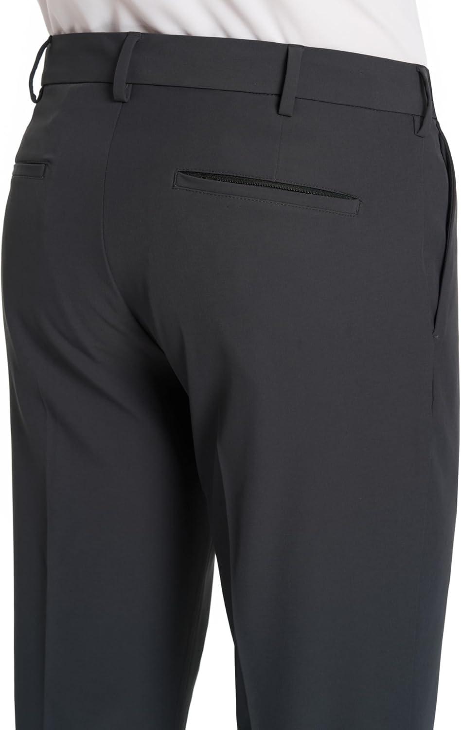 imageVan Heusen Mens Stain Shield Stretch Slim Fit Flat Front Dress PantCharcoal Grey