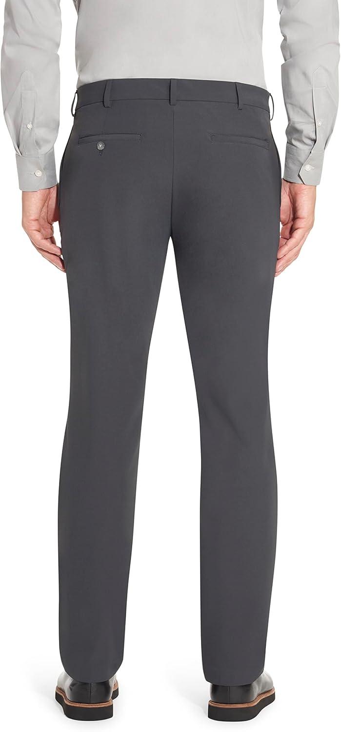 imageVan Heusen Mens Stain Shield Stretch Slim Fit Flat Front Dress PantCharcoal Smoke