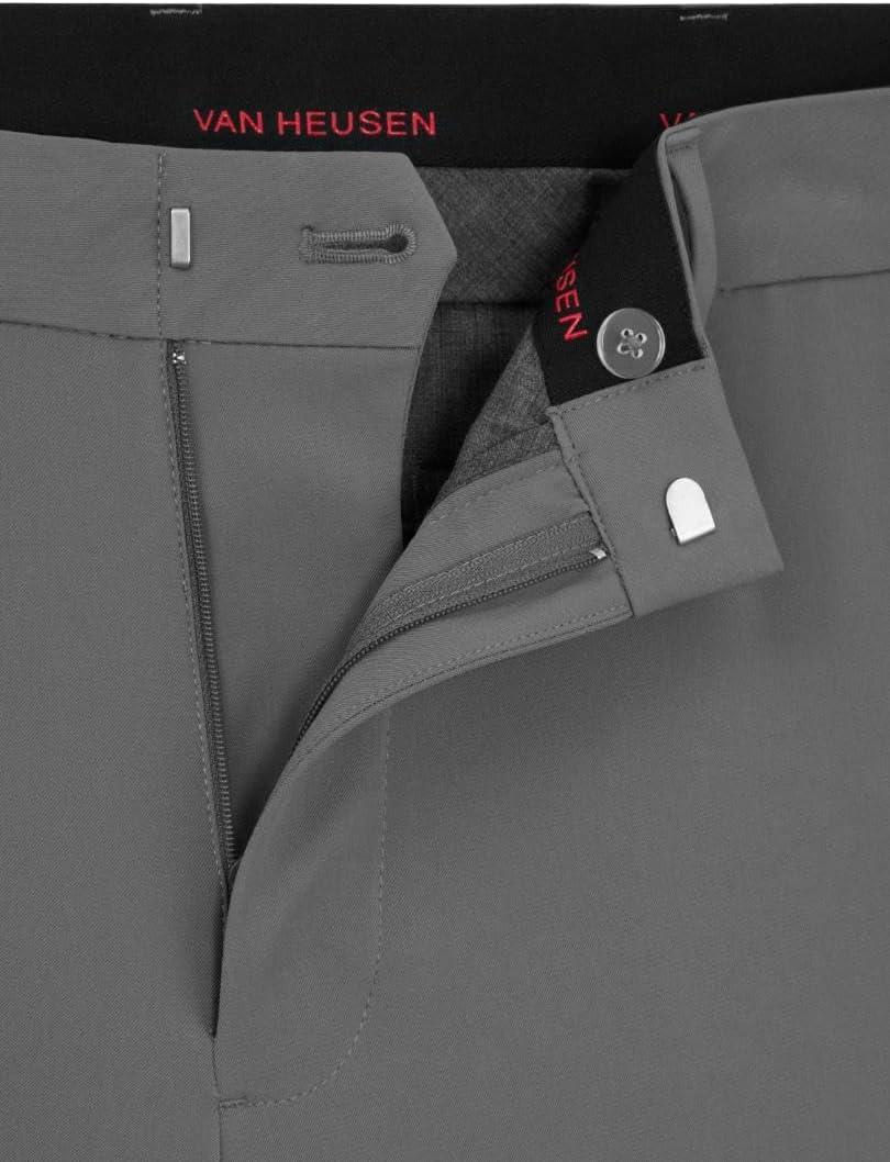 imageVan Heusen Mens Stain Shield Stretch Slim Fit Flat Front Dress PantDove Grey