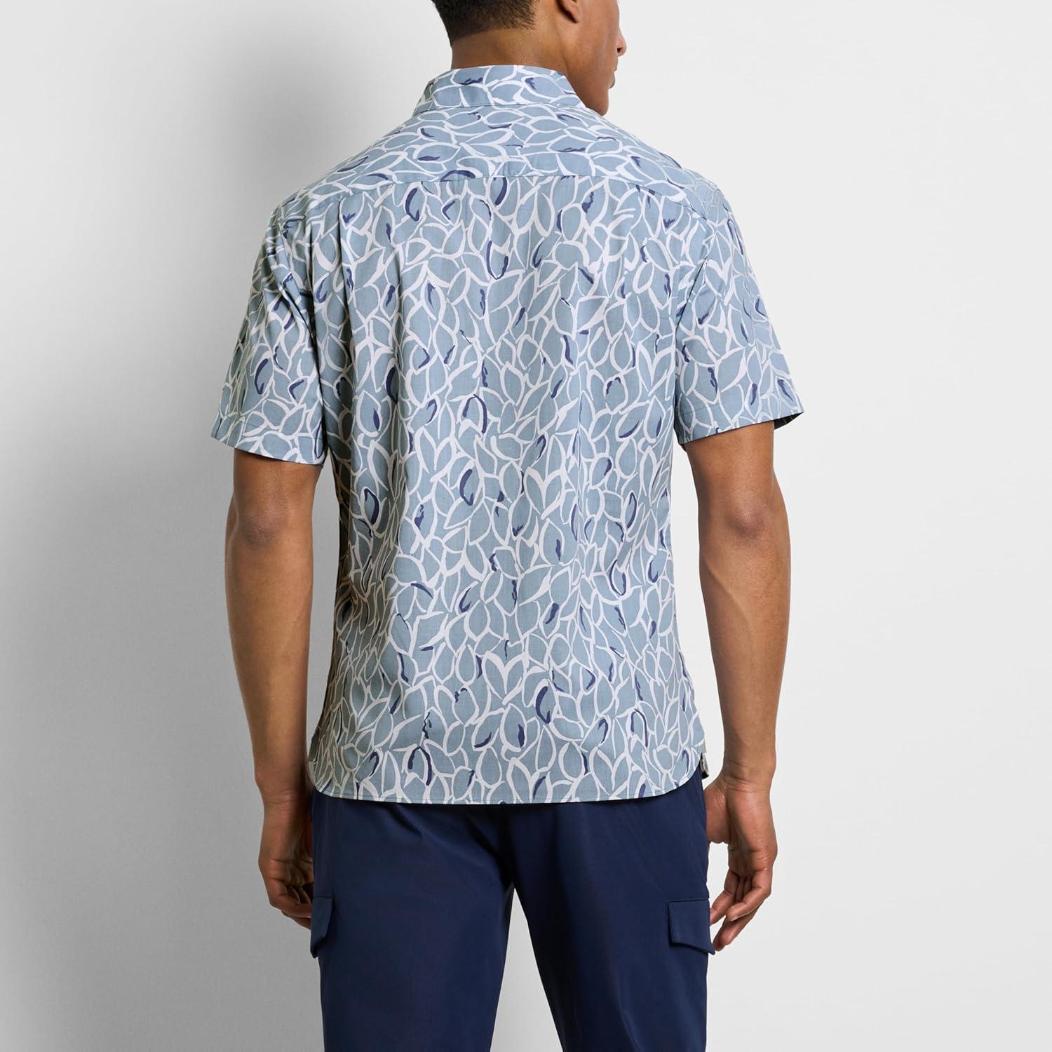 imageVan Heusen Mens Wrinkle Free Short Sleeve Button Down Check ShirtAshley Blue