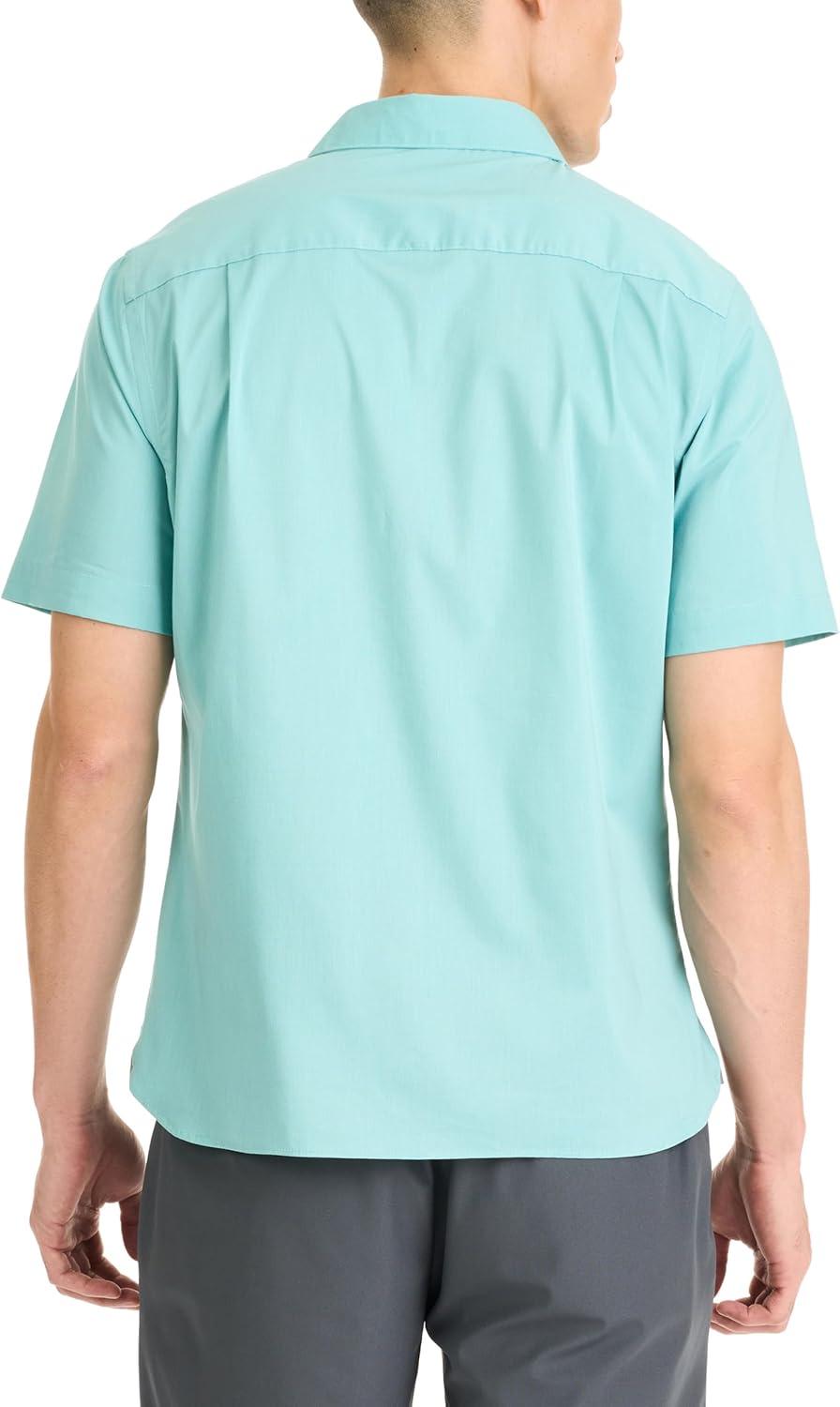 imageVan Heusen Mens Wrinkle Free Short Sleeve Button Down Check ShirtPorcelain