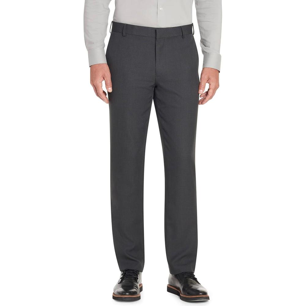 imageVan Heusen Mens Big and Tall Traveler Stretch Flat Front Dress PantCharcoal