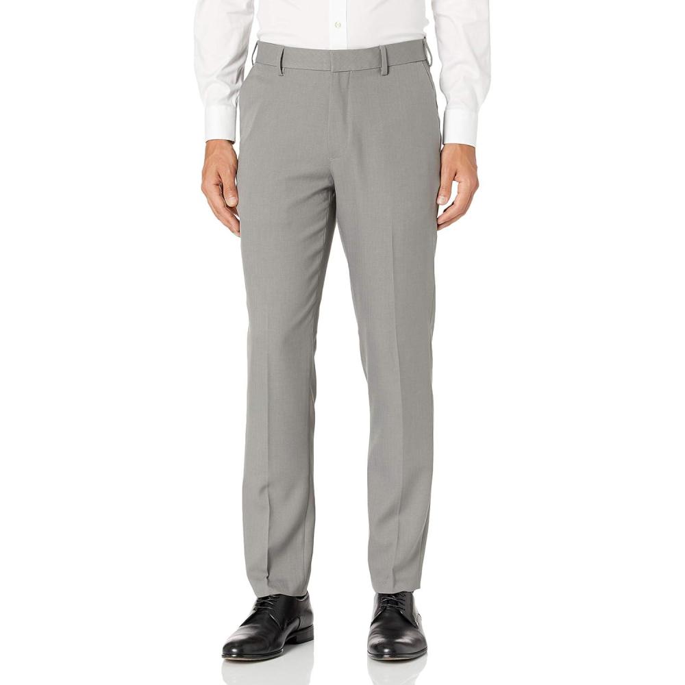imageVan Heusen Mens Big and Tall Traveler Stretch Flat Front Dress PantSmoked Grey