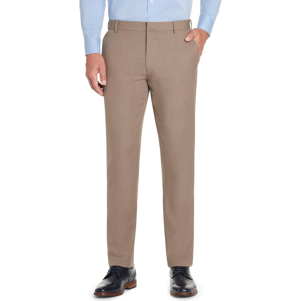 imageVan Heusen Mens Big and Tall Traveler Stretch Flat Front Dress PantTaupe