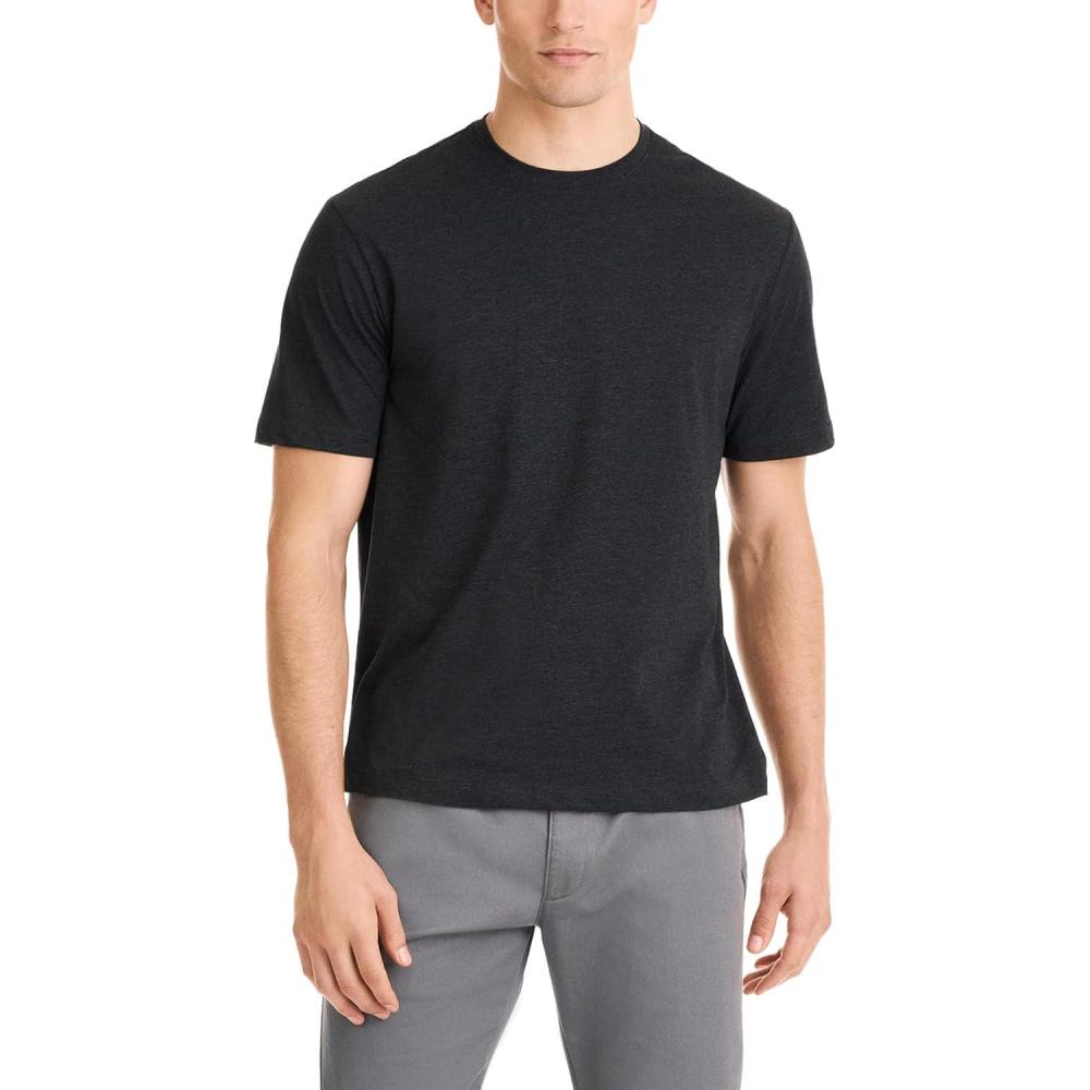 imageVan Heusen Mens Essential Stain Shield TShirtBlack Heather