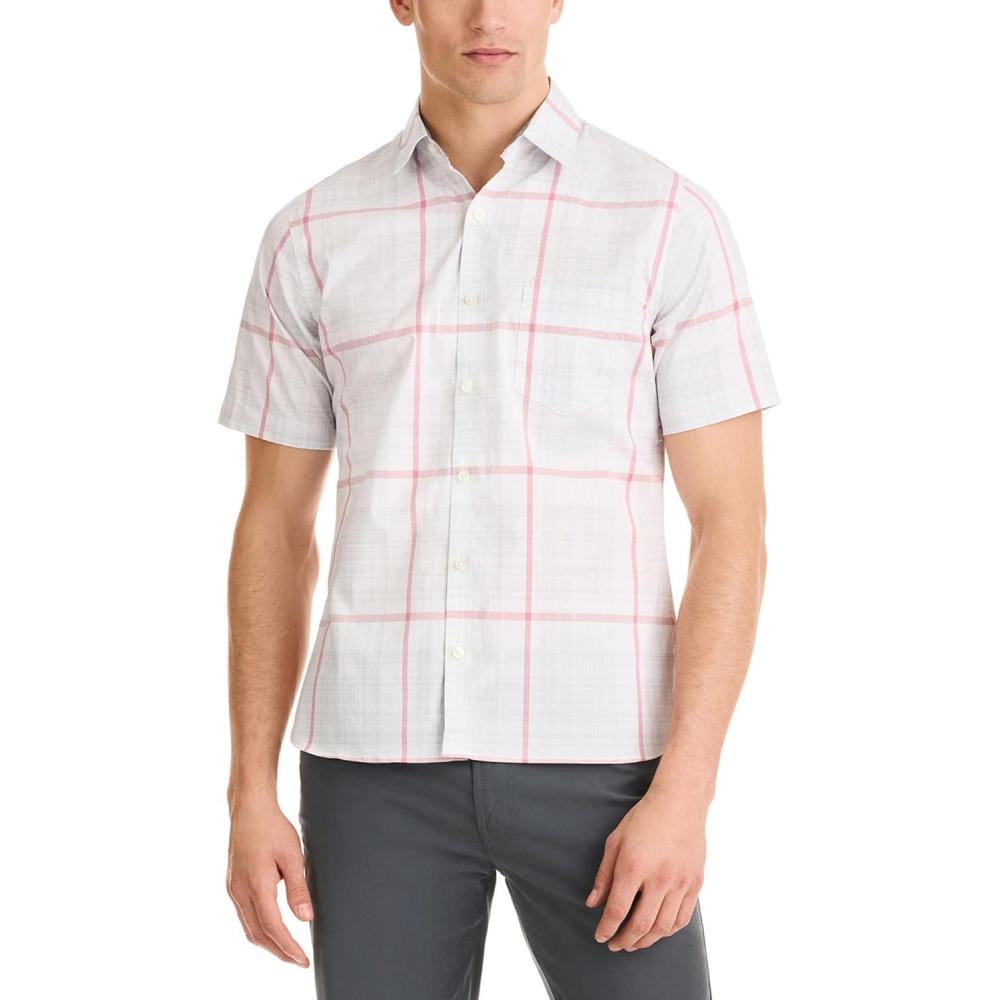 imageVan Heusen Mens Essential Woven Short Sleeve Button UpHigh Rise