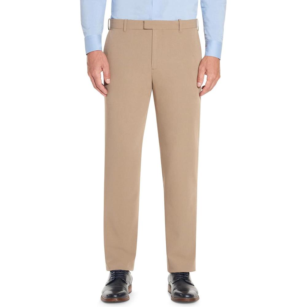 imageVan Heusen Mens Flex Flat Front Straight Fit PantKhaki
