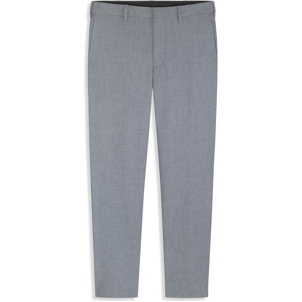 imageVan Heusen Mens Flex Flat Front Straight Fit PantMonument Heather Soft Lux