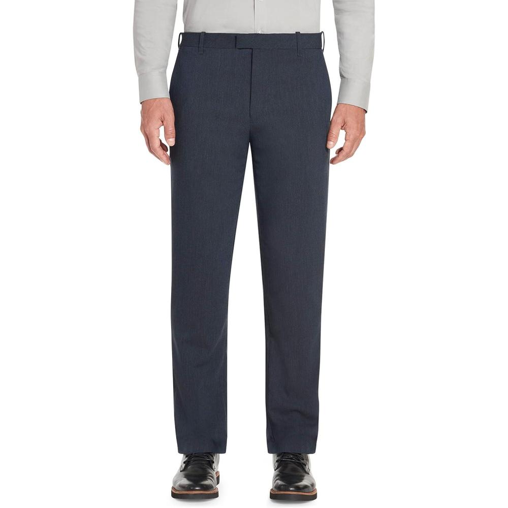 imageVan Heusen Mens Flex Flat Front Straight Fit PantSlate Blue