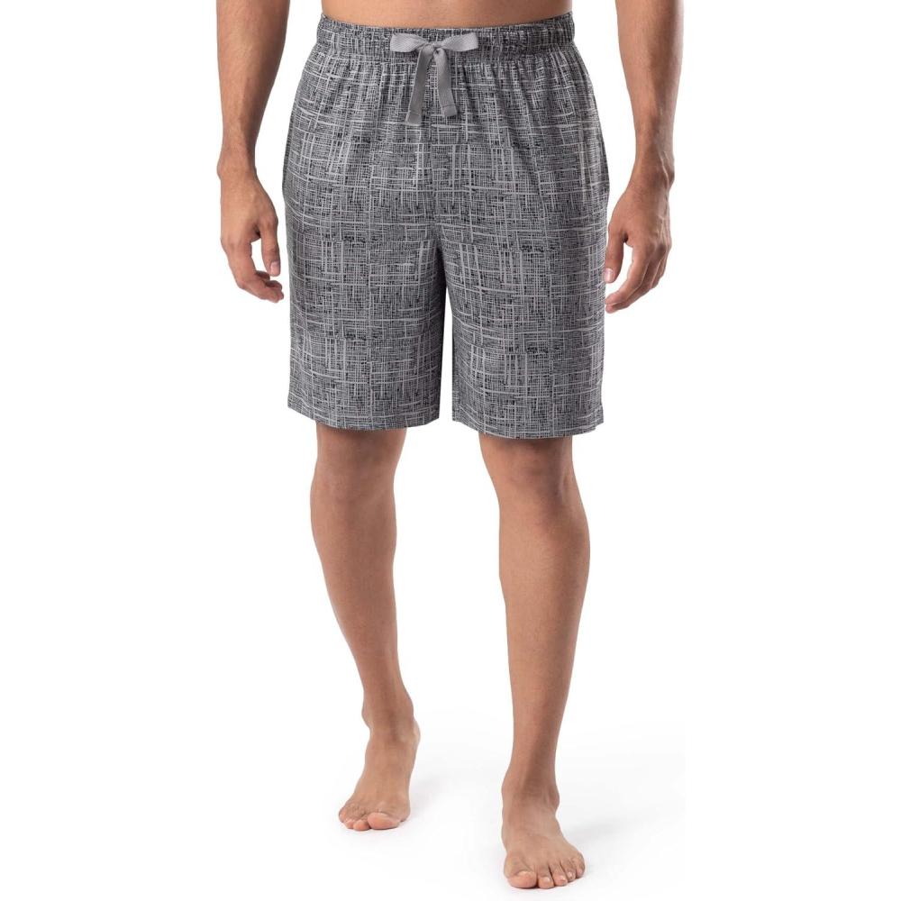 imageVan Heusen Mens Jersey Knit Sleep ShortsGrey