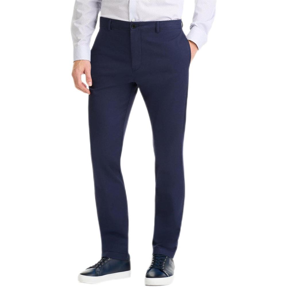 imageVan Heusen Mens No Iron Twill PantBlack Iris