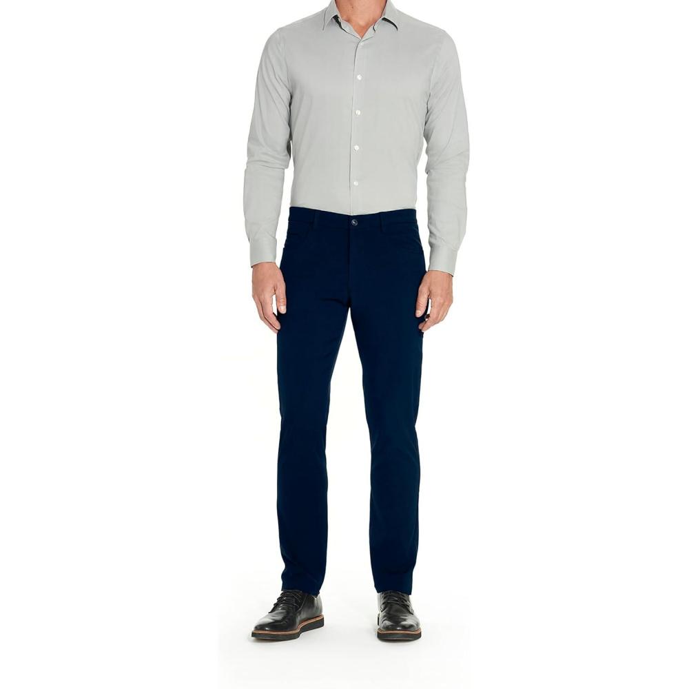 imageVan Heusen Mens Slim Fit Flex 4Way Stretch Tech PantBusiness Casual PantsNavy Blazer