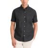 imageVan Heusen Mens Wrinkle Free Short Sleeve Button Down Check ShirtBlack