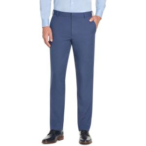 Van Heusen Men’s Big and Tall Traveler Stretch Flat Front Dress Pant(Ash Navy)