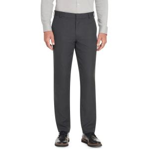 Van Heusen Men’s Big and Tall Traveler Stretch Flat Front Dress Pant(Charcoal)