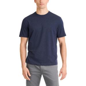 Van Heusen Men’s Essential Stain Shield T-Shirt(Black Iris Heather)