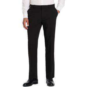 Van Heusen Men’s Flex Flat Front Straight Fit Pant(Black – Soft Lux)