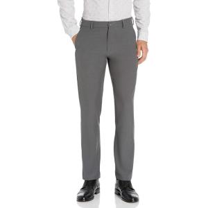 Van Heusen Men’s Flex Flat Front Straight Fit Pant(Grey)