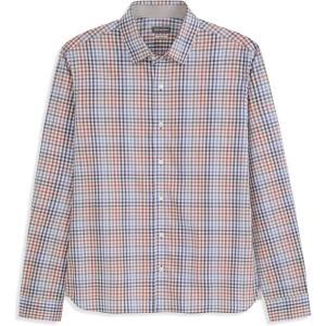 Van Heusen Mens No-Iron Long Sleeve Button Down Shirt, Comfortable Stretch Fabric(Tiger’s Eye)