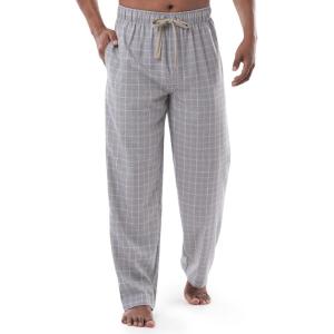 Van Heusen Men’s Poly-rayon Yarn-dye Woven Sleep Pajama Pant(Grey)