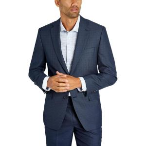 Van Heusen Men’s Regular Fit Suit Separates(Blue/Charcoal Birdseye)