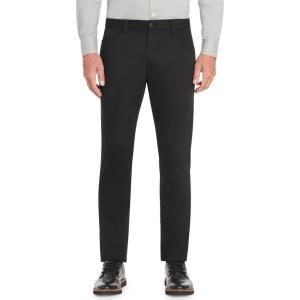 Van Heusen Mens Slim Fit Flex Super Soft Tech PantBusiness Casual Pants(Black)